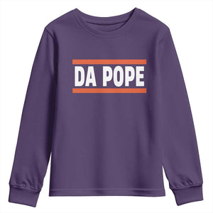 Da Pope Leo XIV Youth Sweatshirt Cardinal Robert Francis Prevost 267th Pope TS02 Purple Print Your Wear