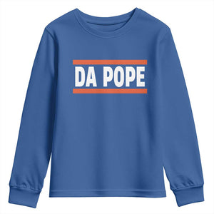 Da Pope Leo XIV Youth Sweatshirt Cardinal Robert Francis Prevost 267th Pope TS02 Royal Blue Print Your Wear