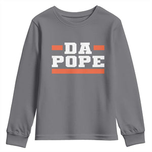 Da Pope Leo XIV Youth Sweatshirt From America Chicago TS10 Charcoal Print Your Wear