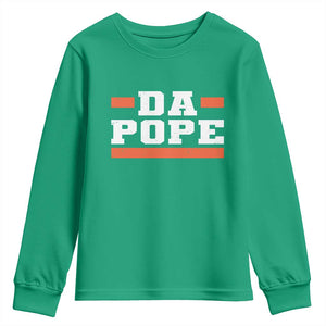 Da Pope Leo XIV Youth Sweatshirt From America Chicago TS10 Irish Green Print Your Wear