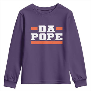 Da Pope Leo XIV Youth Sweatshirt From America Chicago TS10 Purple Print Your Wear