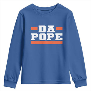 Da Pope Leo XIV Youth Sweatshirt From America Chicago TS10 Royal Blue Print Your Wear