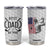 Dad Golf Tumbler Cup Best Dad By Par Golfing Golfer American Flag Fathers Day TB10 White Print Your Wear