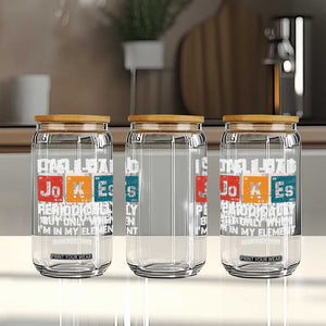Dad Jokes Glass Can Periodically Element Funny Fathers Day TS10 Print Your Wear