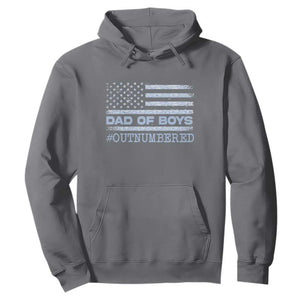 Dad Of Boys Outnumbered Hoodie Daddy Of Newborn Baby Boy First Fathers Day Camo American Flag TS10 Charcoal Print Your Wear