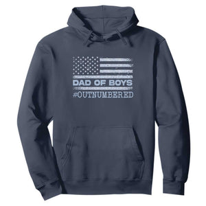 Dad Of Boys Outnumbered Hoodie Daddy Of Newborn Baby Boy First Fathers Day Camo American Flag TS10 Navy Print Your Wear