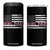 Dad Of Girl Est. 2025 4 in 1 Can Cooler Tumbler Father Girl To Be 2025 Daddy Fathers Day USA Flag TS10 One Size: 16 oz Black Print Your Wear
