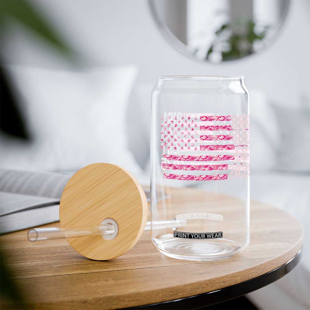 Dad Of Girl Est. 2025 Glass Can Father Girl To Be 2025 Daddy Camouflage Camo Flag TS10 Print Your Wear