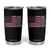 Dad Of Girl Est. 2025 Tumbler Cup Father Girl To Be 2025 Daddy Camouflage Camo Flag TS10 Black Print Your Wear