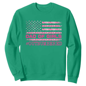 Dad Of Girls Sweatshirt Funny Girl Dads Pink Camo American Flag TS10 Irish Green Print Your Wear