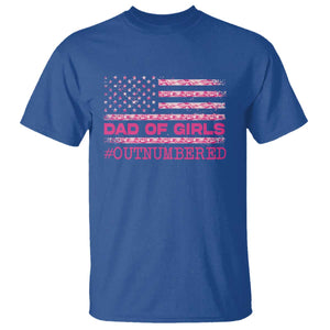 Dad Of Girls T Shirt Funny Girl Dads Pink Camo American Flag TS10 Royal Blue Print Your Wear