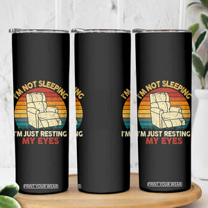 Dad Papa Grandpa Jokes Skinny Tumbler I'm Not Sleeping I'm Just Resting My Eyes TS10 Print Your Wear