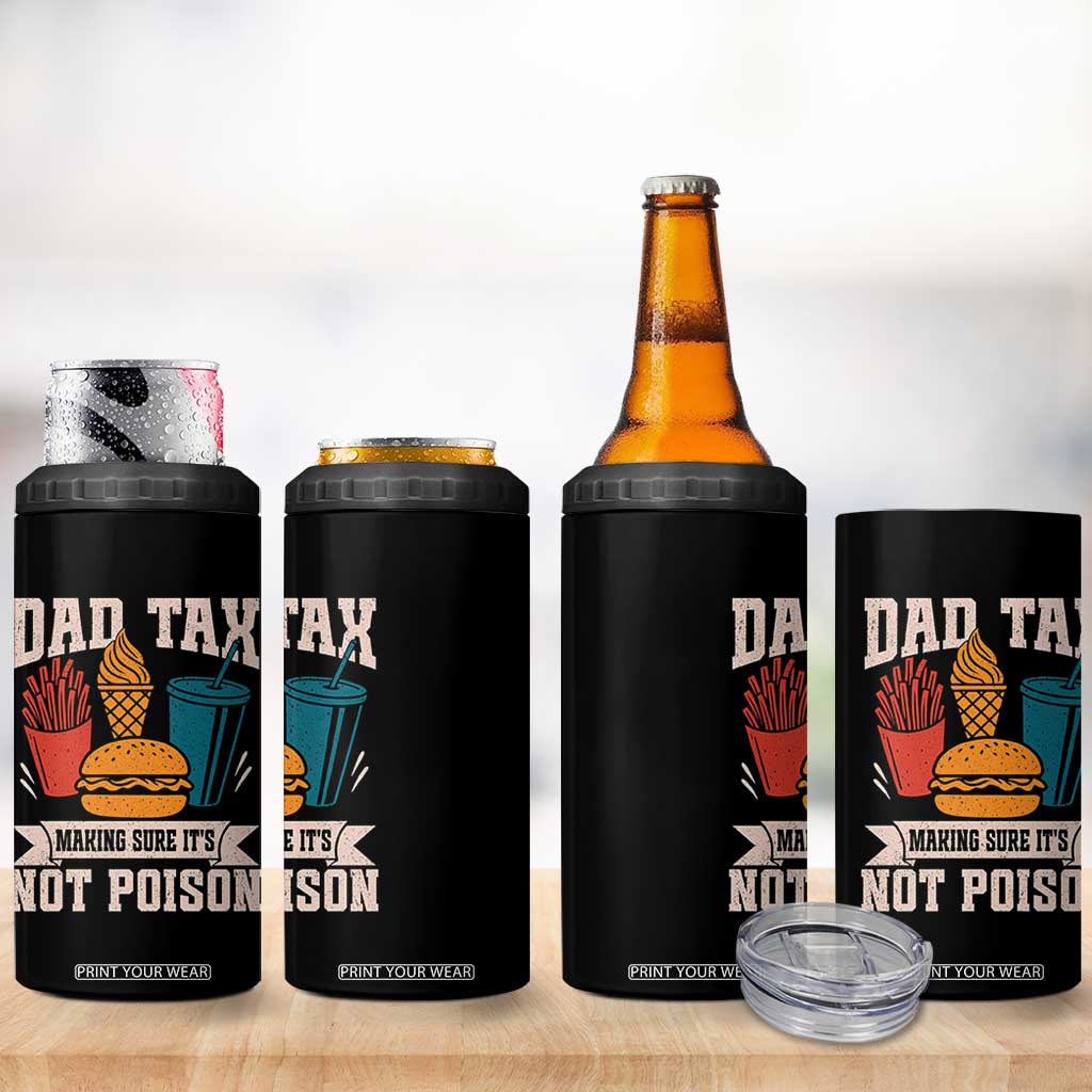 Dad Tax 4 in 1 Can Cooler Tumbler Making Sure It's Not Poison Fathers Day Gifts TS10 Print Your Wear