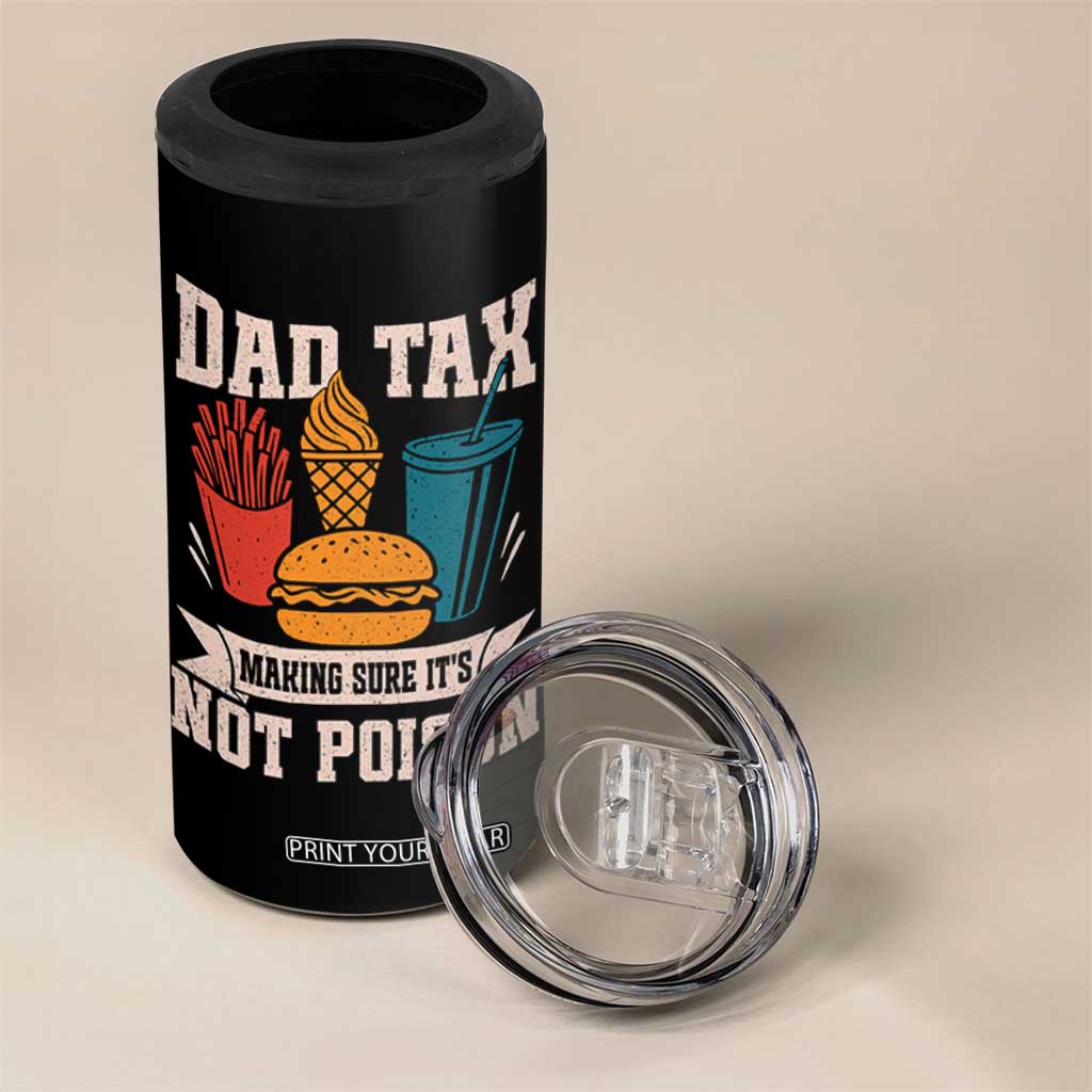 Dad Tax 4 in 1 Can Cooler Tumbler Making Sure It's Not Poison Fathers Day Gifts TS10 Print Your Wear