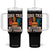 Dad Tax Tumbler With Handle Making Sure It's Not Poison Fathers Day Gifts TS10 One Size: 40 oz Black Print Your Wear