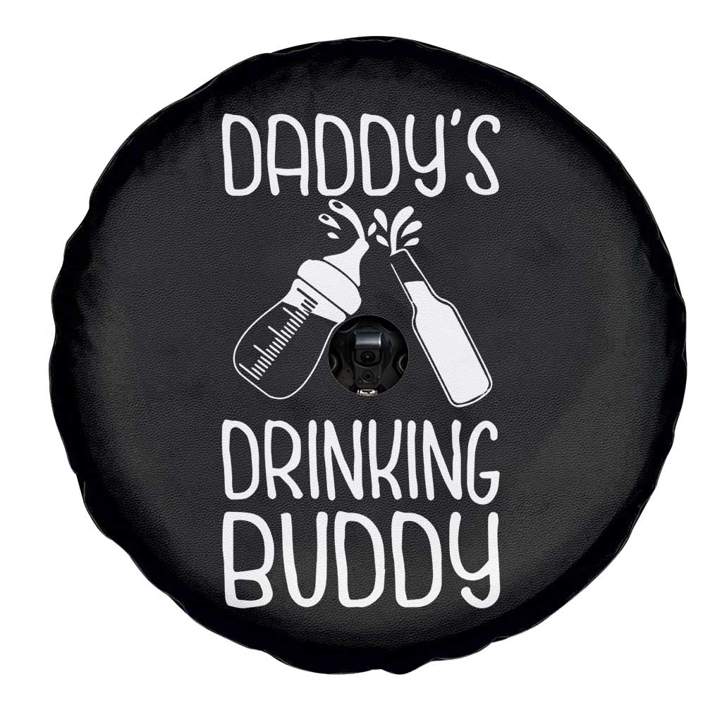 Daddy's Drinking Buddy Spare Tire Cover Funny Baby Shower Infants Outfit Newborn Gift TS10 Print Your Wear