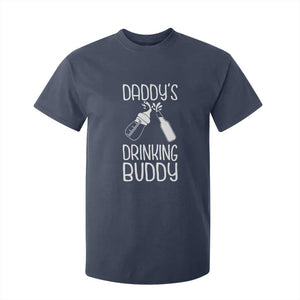 Daddy's Drinking Buddy T Shirt For Kid Funny Baby Shower Infants Outfit Newborn Gift TS10 Navy Print Your Wear