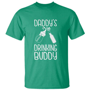 Daddy's Drinking Buddy T Shirt Funny Baby Shower Infants Outfit Newborn Gift TS10 Irish Green Print Your Wear