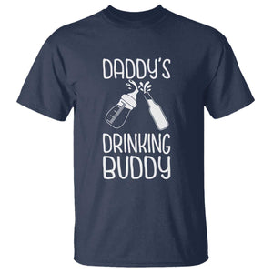 Daddy's Drinking Buddy T Shirt Funny Baby Shower Infants Outfit Newborn Gift TS10 Navy Print Your Wear