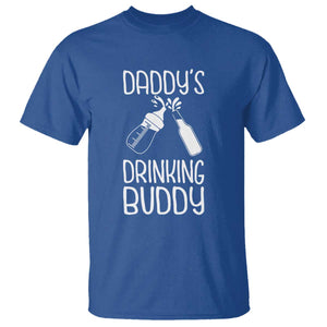 Daddy's Drinking Buddy T Shirt Funny Baby Shower Infants Outfit Newborn Gift TS10 Royal Blue Print Your Wear