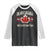 Dear Canada We Hate Him Too Raglan Shirt Vintage Maple Leaf TS11 Black White Print Your Wear