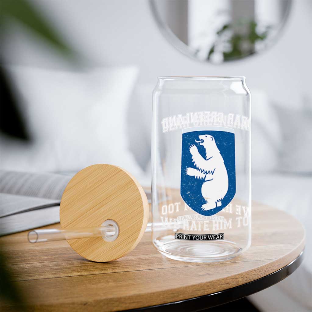 Dear Greenland We Hate Him Too Glass Can Political Protest TS10 Print Your Wear