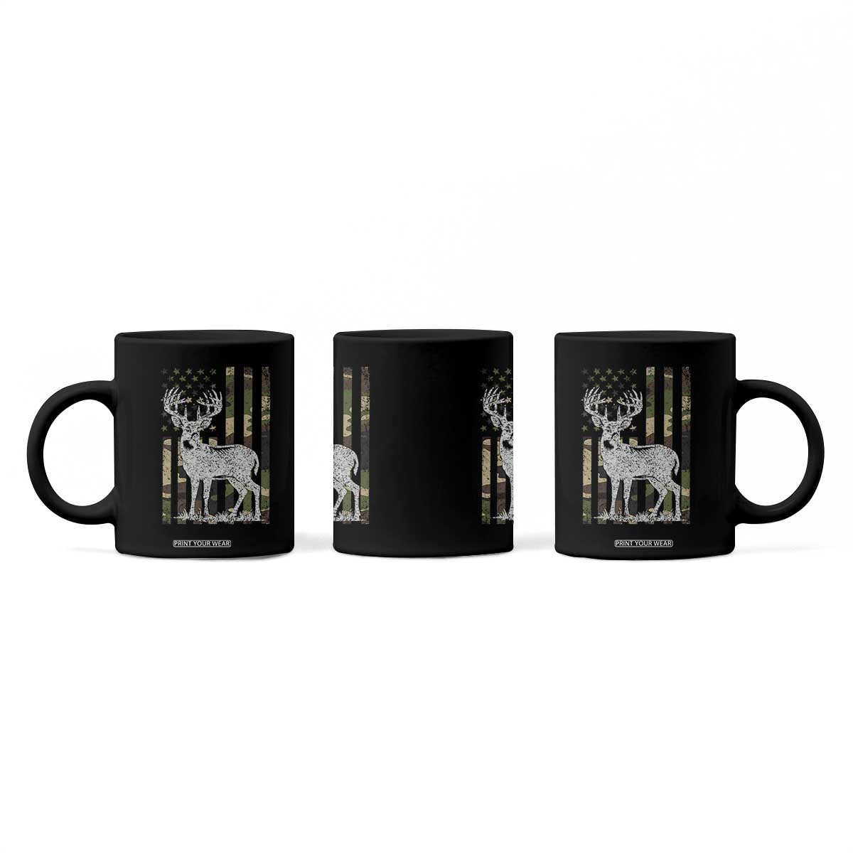 Deer Hunting American Camouflage Flag Coffee Mug TS10 Print Your Wear