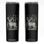 Deer Hunting American Camouflage Flag Skinny Tumbler TS10 Black Print Your Wear