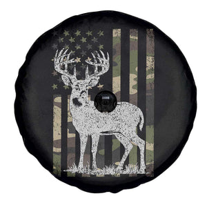 Deer Hunting American Camouflage Flag Spare Tire Cover TS10 Print Your Wear