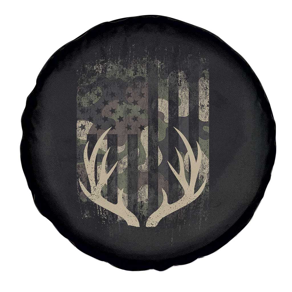 Deer Hunting American Flag Spare Tire Cover TS10 Print Your Wear
