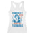 Democracy Is Dying But Hey Nice Fireworks Racerback Tank Top Funny Retro 4th of July Political Humor TS02 White Print Your Wear