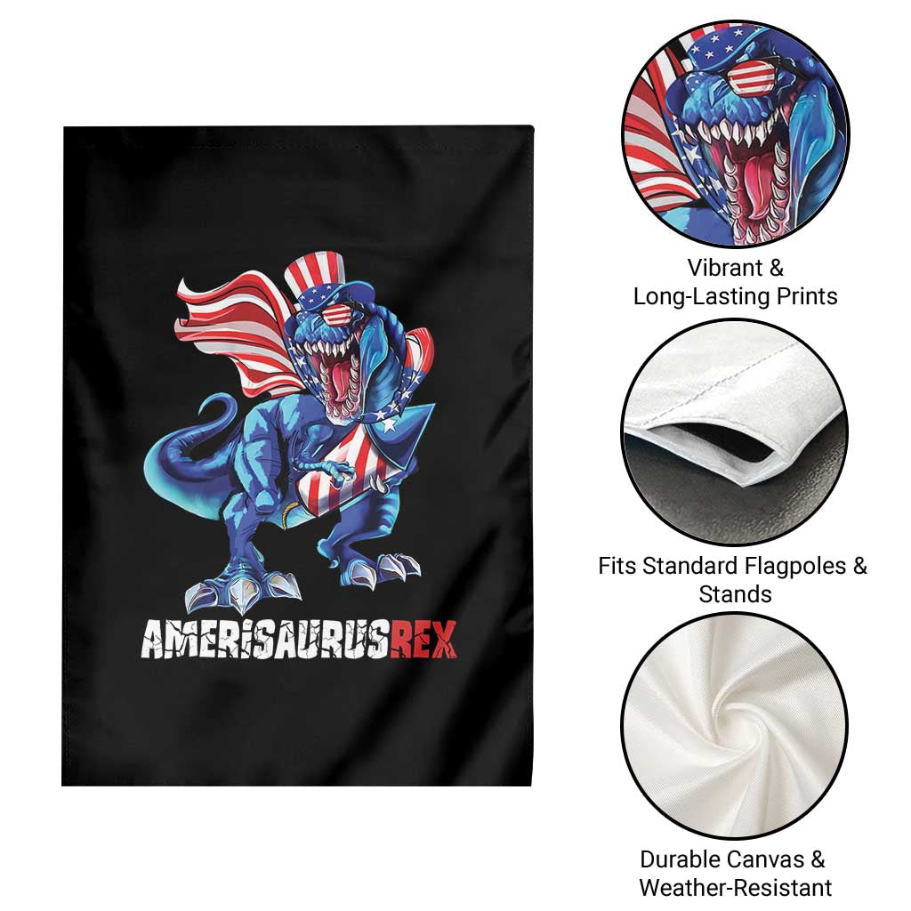 Dinosaur 4th of July Garden Flag Funny Boys Kids Patriotic TS10 Print Your Wear