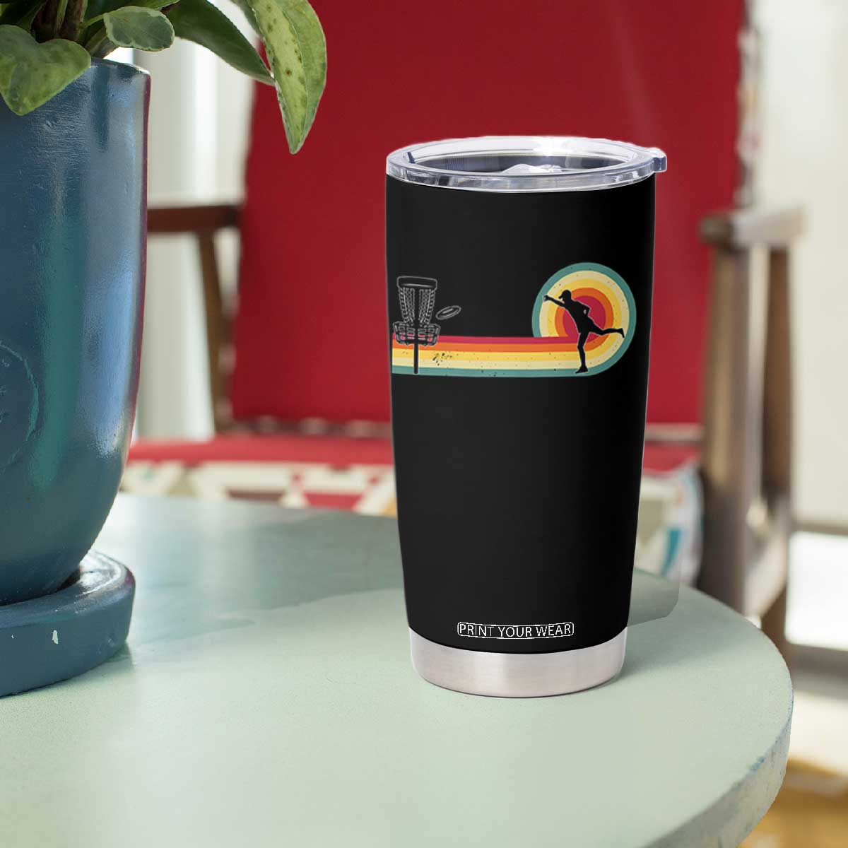 Disc Golf Retro Tumbler Cup Vintage Frisbee Golf Player TS10 Print Your Wear