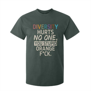 Diversity Hurts No One T Shirt For Kid Equality and Inclusion Bold Statement TS02 Dark Forest Green Print Your Wear