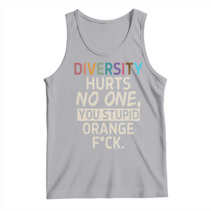 Diversity Hurts No One Tank Top Equality and Inclusion Bold Statement TS02 Athletic Heather Print Your Wear