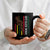 Dope Black Dad Coffee Mug Vintage American Flag Fist Bump TS11 Print Your Wear