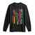 Dope Black Dad Long Sleeve Shirt Vintage American Flag Fist Bump TS11 Black Print Your Wear