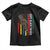 Dope Black Dad Toddler T Shirt Vintage American Flag Fist Bump TS11 Black Print Your Wear