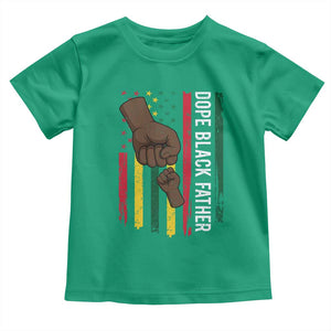 Dope Black Dad Toddler T Shirt Vintage American Flag Fist Bump TS11 Irish Green Print Your Wear