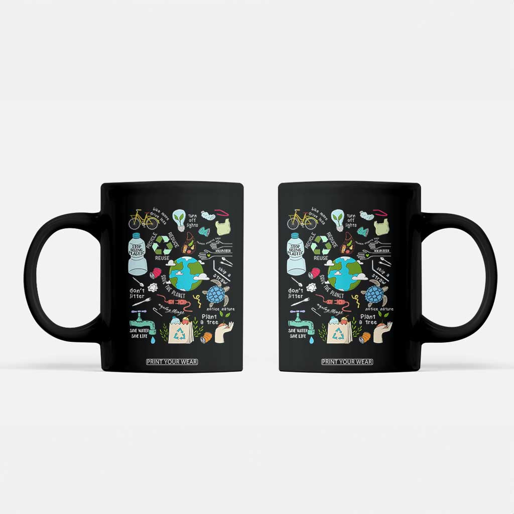Earth Day Ecological sustainability Environment Protection Coffee Mug TS11 Black Print Your Wear