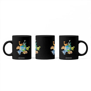 Earth Day Save Our Planet Coffee Mug Cute Dinosaurs Around World TS11 Print Your Wear