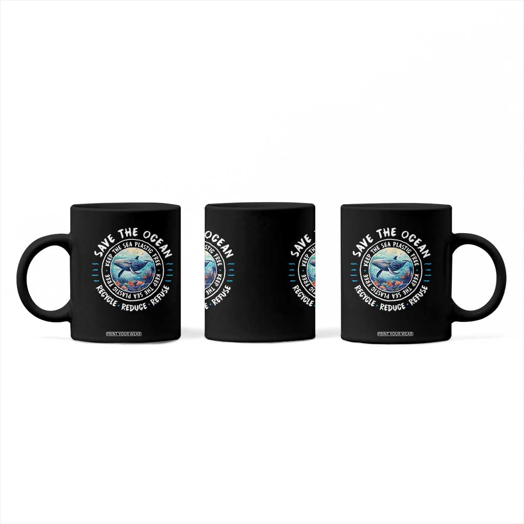 Earth Day Save The Ocean Humpback Whale Coffee Mug TS09 Print Your Wear