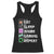 Eat Sleep Anime Gaming Repeat Racerback Tank Top Kawaii Otaku Anime Manga TS11 Black Print Your Wear