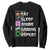 Eat Sleep Anime Gaming Repeat Sweatshirt Kawaii Otaku Anime Manga TS11 Black Print Your Wear