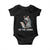 Ed the Zebra Meme Baby Onesie Funny Viral Animal Escape Internet Humor Fans TS02 Black Print Your Wear