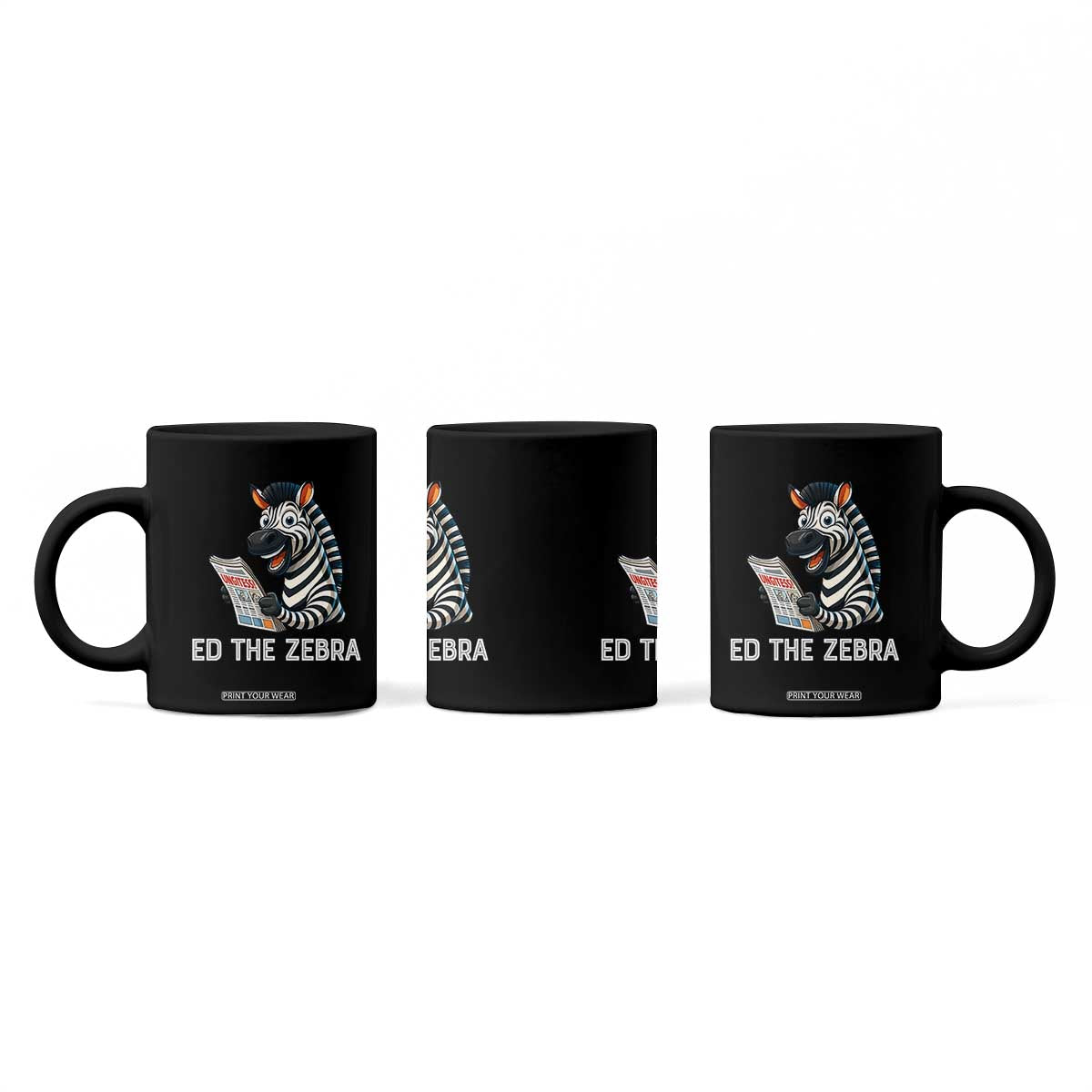 Ed the Zebra Meme Coffee Mug Funny Viral Animal Escape Internet Humor Fans TS02 Print Your Wear