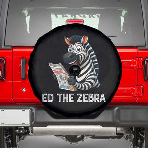 Ed the Zebra Meme Spare Tire Cover Funny Viral Animal Escape Internet Humor Fans TS02 Black Print Your Wear
