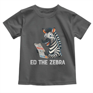 Ed the Zebra Meme Toddler T Shirt Funny Viral Animal Escape Internet Humor Fans TS02 Dark Heather Print Your Wear