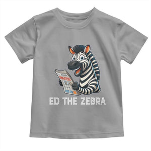 Ed the Zebra Meme Toddler T Shirt Funny Viral Animal Escape Internet Humor Fans TS02 Sport Gray Print Your Wear