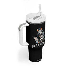 Ed the Zebra Meme Tumbler With Handle Funny Viral Animal Escape Internet Humor Fans TS02 Print Your Wear